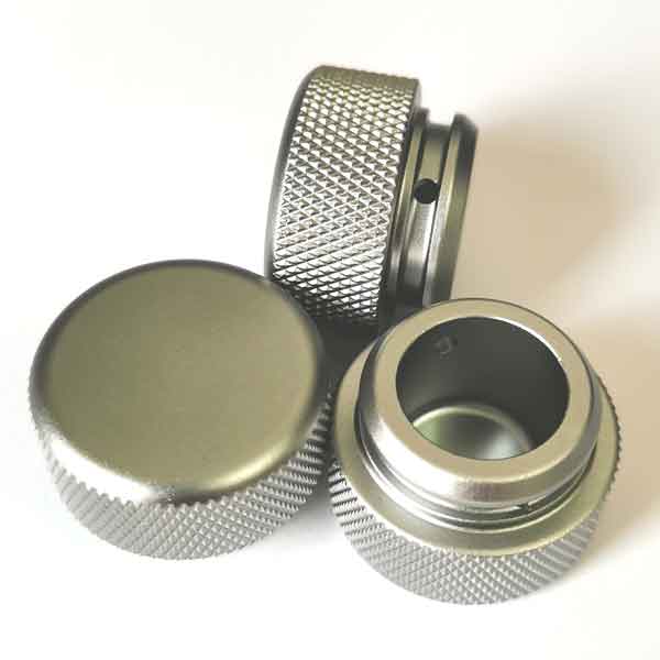Anodized Aluminum Knob Knurlled – CNC Machining Service of Titanium & Aluminum