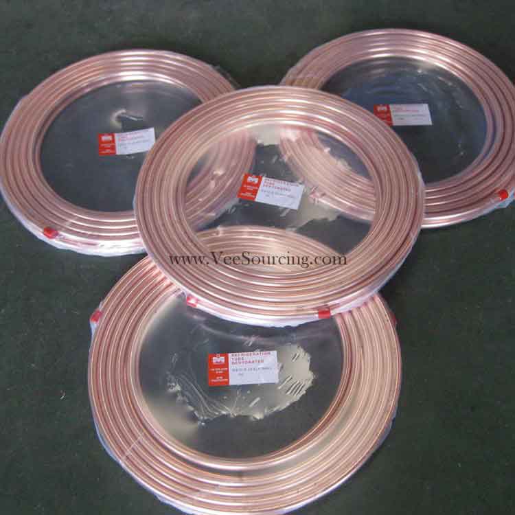 ASTM B280 Pancake Flat Coil Copper Tubes and Pipes
