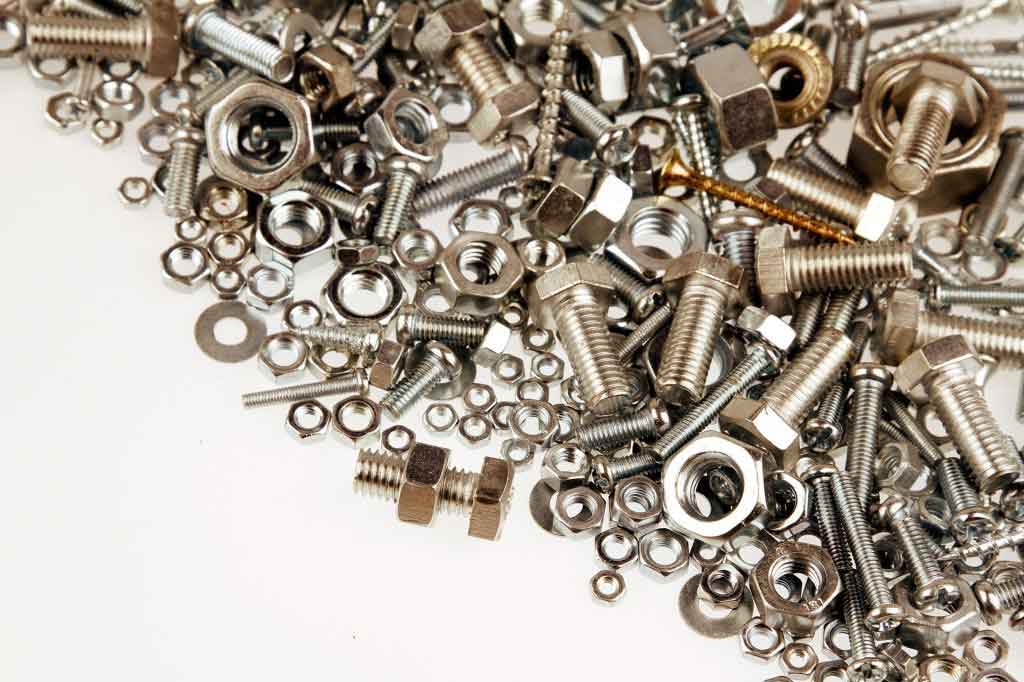 Steel, Stainless Steel, Titanium, Brass, Copper, Aluminum Fasteners